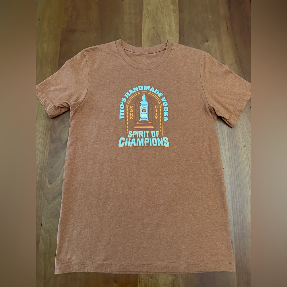 Park City Tito’s Handmade Vodka Event T Shirt.  Size medium-large